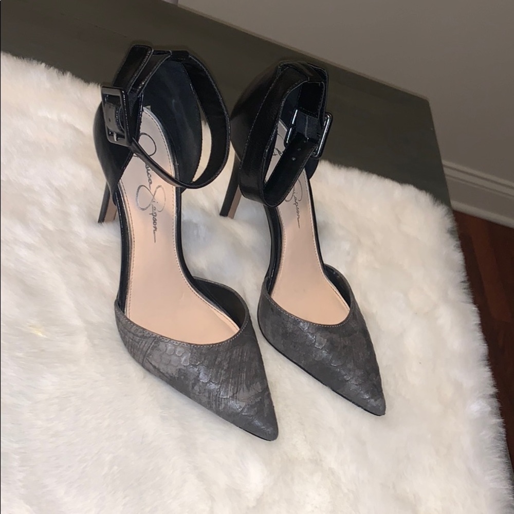 Jessica Simpson | stiletto ankle strap heels
